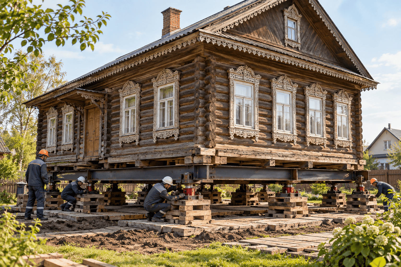 перенос деревянного дома с отделкой: что удастся сохранить